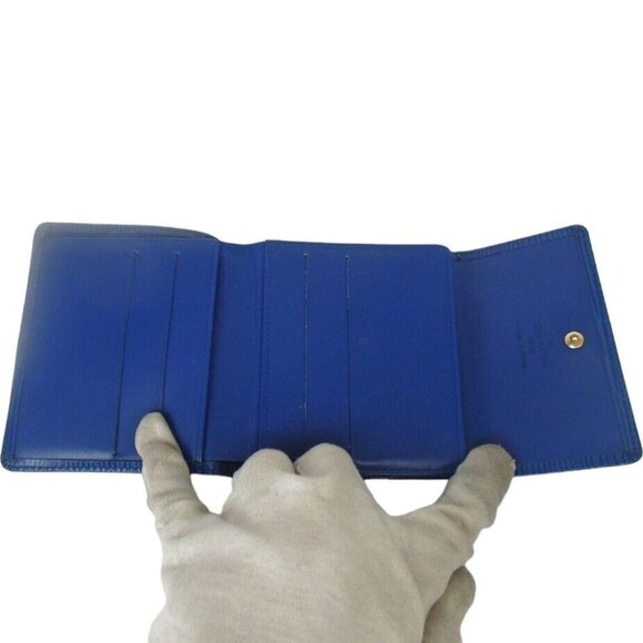 134160AB Louis Vuitton Wallet Blue Epi Leather - Picture 5 of 13